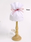 Preview: 3,5Volt Puppenstubenlampe Stehlampe Stoff weiß rosa