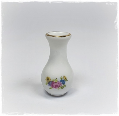 Vase mit Blumendekor
