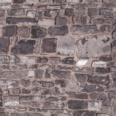 Puppenhaus Steintapete Grey Stone Wall (geprägt)