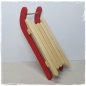 Preview: Wooden sledge red wood