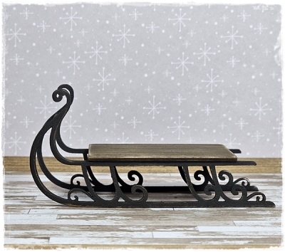 Preview: Schlitten schwarz