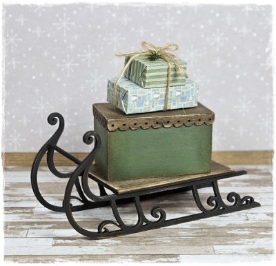 Preview: Schlitten schwarz