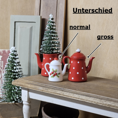 Preview: Kaffeekanne mit Punkten - GROSS -