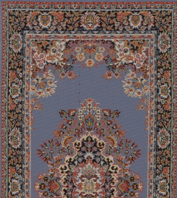 Teppich Läufer *Ethno-Muster* 13,5 x 7 cm T09-3 Miniatur Puppenhaus 1:12 