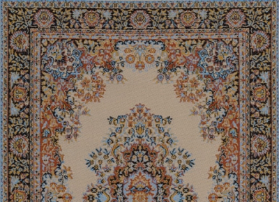 Teppich Läufer *Ethno-Muster* 13,5 x 7 cm Miniatur Puppenhaus 1:12 T09-3 