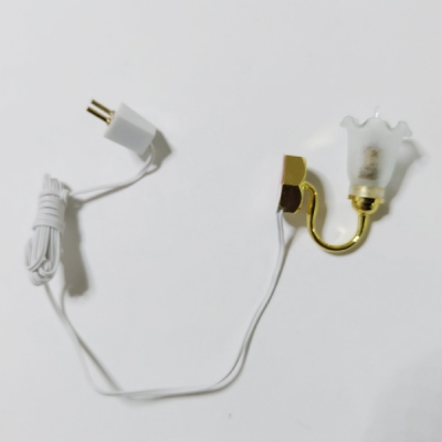 12V Wandlampe mit Tulpenschirmchen 1-armig