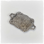 Engraved silver tray