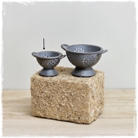 Kleines Beerensieb silber dunkel