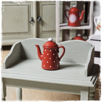 Kaffeekanne klein mit Punkte - Kopie