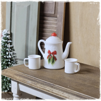 Set Kaffeekanne und 2 Tassen - GROSS -